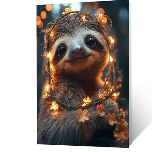 Malen Nach Zahlen Erwachsene 95x70 cm, Malen Nach Zahlen Kinder Faultiere, DIY Basteln Erwachsene Leinwand Bilder Tier, Paint by Numbers for Adults, Wanddeko Wohnzimmer Geschenke für Frauen YH2F-3535 Malen Nach Zahlen Erwachsene 95x70 cm, Malen Nach Zahlen Kinder Faultiere, DIY Basteln Erwachsene Leinwand Bilder Tier, Paint by Numbers for Adults, Wanddeko Wohnzimmer Geschenke für Frauen YH2F-3535 von GUUOYUAL