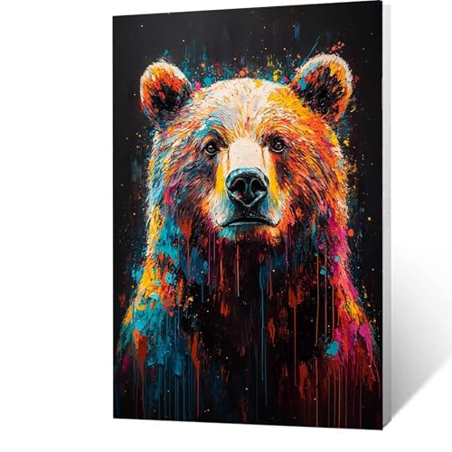 Malen Nach Zahlen Erwachsene Bär Malen Nach Zahlen Tier Malen-Nach-Zahlen Erwachsene, Paint By Numbers Adult, Painting By Numbers mit Leinwand Pinsel Acrylfarben, Geschenke für Frauen 20x30cm 3-U-5 Malen Nach Zahlen Erwachsene Bär Malen Nach Zahlen Tier Malen-Nach-Zahlen Erwachsene, Paint By Numbers Adult, Painting By Numbers mit Leinwand Pinsel Acrylfarben, Geschenke für Frauen 20x30cm 3-U-5 von GUUOYUAL