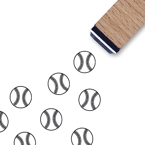 Baseball-Gummistempel, 1,9 cm, kleiner Mini-Stempel für Scrapbooking, Kartenherstellung, Planer von GUVSPTI