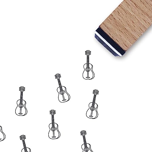 GUVSPTI Gitarren-Stempel, Mini-Stempel für Scrapbooking, Kartenherstellung, Planer, 15 mm, Braun, Gummi, Rechteckig GUVSPTI Gitarren-Stempel, Mini-Stempel für Scrapbooking, Kartenherstellung, Planer, 15 mm, Braun, Gummi, Rechteckig von GUVSPTI