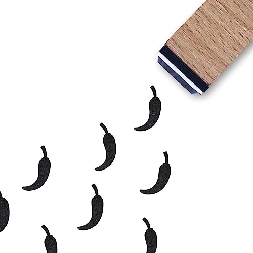Gummistempel, Chilischote, 1,9 cm, für Hochzeit, Mahlzeiten, kleiner Mini-Stempel für Scrapbooking Gummistempel, Chilischote, 1,9 cm, für Hochzeit, Mahlzeiten, kleiner Mini-Stempel für Scrapbooking von GUVSPTI