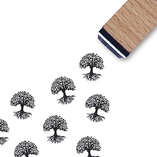 Gummistempel Baum des Lebens, 1,9 cm kleiner Mini-Stempel für Scrapbooking, Kartenherstellung, Planer von GUVSPTI