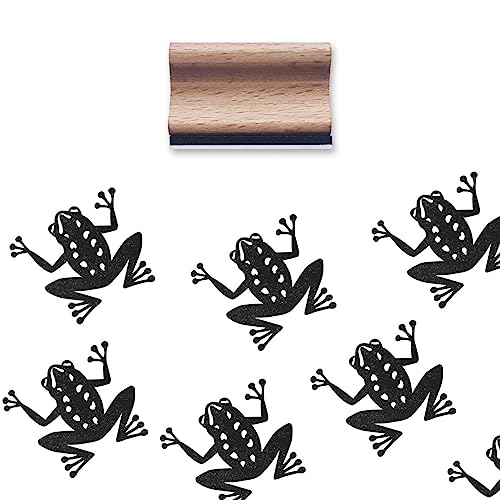 Gummistempel Frosch, 3,8 cm, mittelgroß, für Scrapbooking, Kartenherstellung, Basteln von GUVSPTI