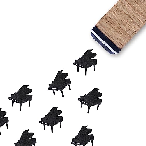 Klavier-Gummistempel, 1,9 cm kleiner Mini-Stempel für Scrapbooking, Kartenherstellung, Planer Klavier-Gummistempel, 1,9 cm kleiner Mini-Stempel für Scrapbooking, Kartenherstellung, Planer von GUVSPTI