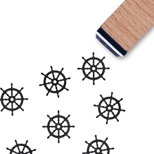 Lenkrad Gummistempel, 3/5 Zoll Kleiner Mini-Stempel für Scrapbooking, Kartengestaltung, Planer Lenkrad Gummistempel, 3/5 Zoll Kleiner Mini-Stempel für Scrapbooking, Kartengestaltung, Planer von GUVSPTI