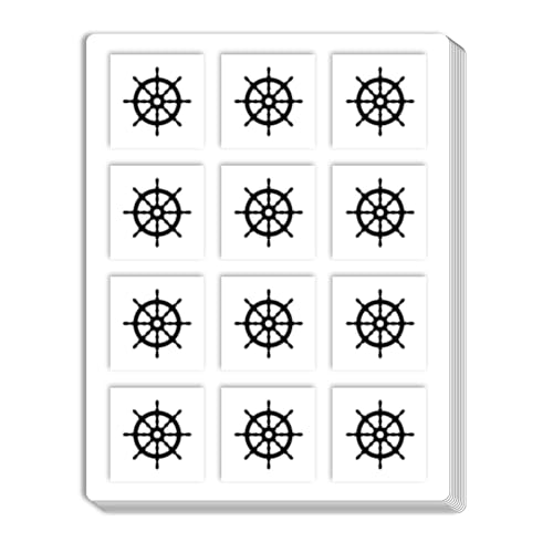Lenkrad-Planer-Aufkleber, transparent, 1,3 cm, für Scrapbooking, Kunst, Kalender, Basteln, 120 Stück von GUVSPTI