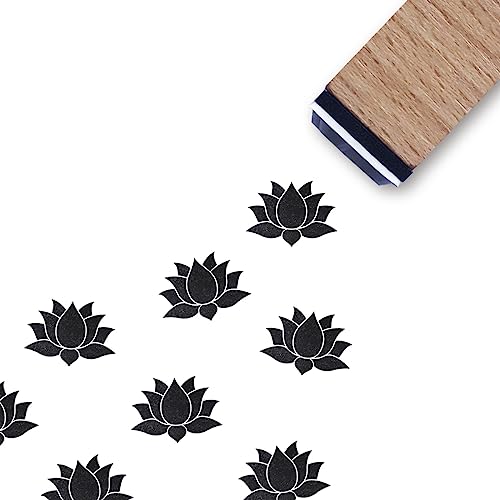 Lotus Flower Gummistempel, 1,9 cm kleiner Mini-Stempel für Scrapbooking, Kartenherstellung, Planer Lotus Flower Gummistempel, 1,9 cm kleiner Mini-Stempel für Scrapbooking, Kartenherstellung, Planer von GUVSPTI
