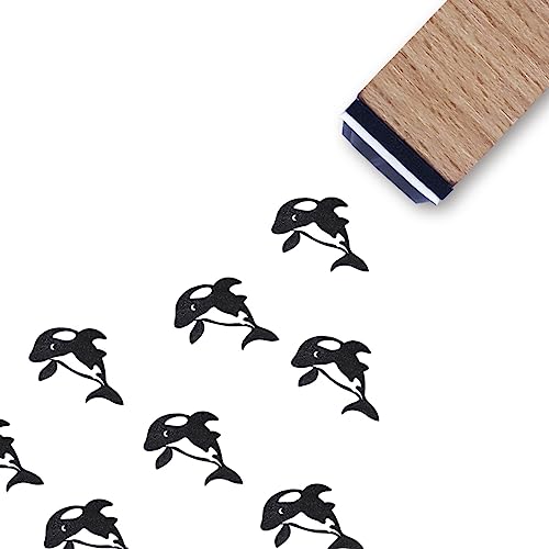 Orca Killerwal Gummistempel, 3/5 Zoll kleiner Mini-Stempel für Scrapbooking, Kartenherstellung, Planer Orca Killerwal Gummistempel, 3/5 Zoll kleiner Mini-Stempel für Scrapbooking, Kartenherstellung, Planer von GUVSPTI