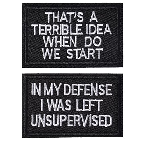 GYGYL 2PCS in My Defense Tactical Morale Patches Hook and Loop Applique for Military Uniform Tactical Bag Jacket Jeans Hat von GUYI