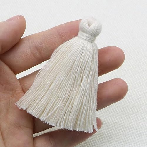 10–30 Stück 6 cm kleine Dicke Baumwoll-Quastenfransen für Zuhause, Vorhang, Kleidersack, dekoratives Zubehör, handgefertigt, DIY-Handwerk, Quastenbesatz, 10 Stück, Beige 10–30 Stück 6 cm kleine Dicke Baumwoll-Quastenfransen für Zuhause, Vorhang, Kleidersack, dekoratives Zubehör, handgefertigt, DIY-Handwerk, Quastenbesatz, 10 Stück, Beige von GUYOS