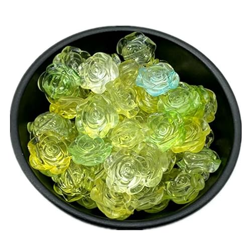 10 Stück/Los 19 mm AB Farbe Rose Blume Flatback Acryl Perlen für Schmuckherstellung Scrapbook Handarbeit Telefonkasten DIY-10 von GVEKJ
