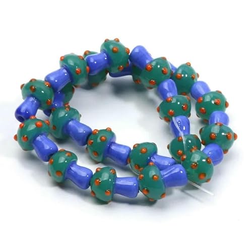 10 Stück 12 x 17 mm bunte Pilzform Lampwork Glas lose Perlen für DIY Handwerk Schmuckherstellung Fundstücke handgefertigte Schmuckperlen-C06138-10 Stück 10 Stück 12 x 17 mm bunte Pilzform Lampwork Glas lose Perlen für DIY Handwerk Schmuckherstellung Fundstücke handgefertigte Schmuckperlen-C06138-10 Stück von GVEKJ