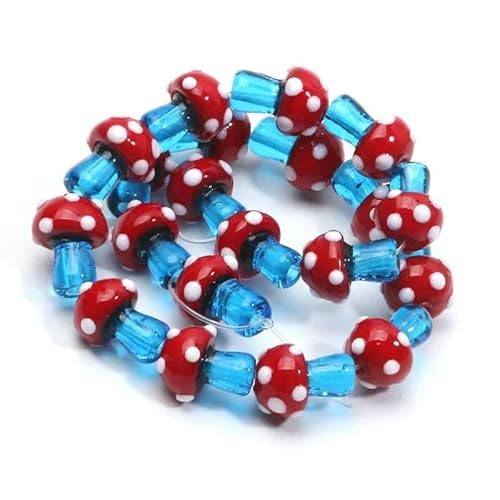 10 Stück 12 x 17 mm bunte Pilzform Lampwork Glas lose Perlen für DIY Handwerk Schmuckherstellung Fundstücke handgefertigte Schmuckperlen-C06140-10 Stück 10 Stück 12 x 17 mm bunte Pilzform Lampwork Glas lose Perlen für DIY Handwerk Schmuckherstellung Fundstücke handgefertigte Schmuckperlen-C06140-10 Stück von GVEKJ