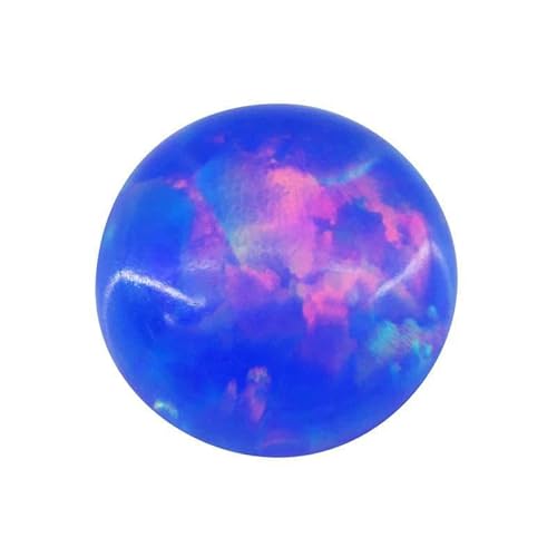 10 Stück Opal lose Perlen Steine flache Basis Cabochon Schmuck gemischte synthetische Edelsteine Stein runde mehrfarbige Opale-5B1-4,0 mm 10 Stück von GVEKJ