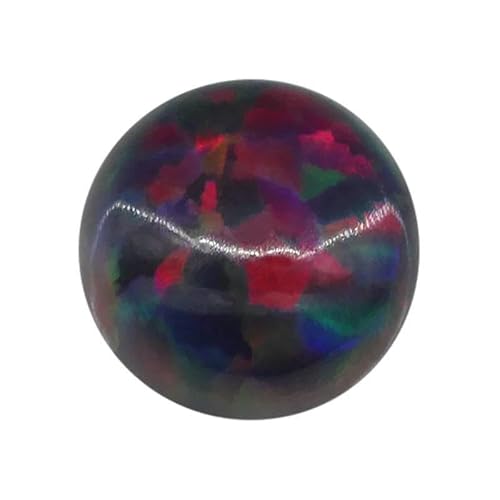10 Stück Opal lose Perlen Steine flache Basis Cabochon Schmuck gemischte synthetische Edelsteine Stein runde mehrfarbige Opale-OP33-6mm 10 Stück von GVEKJ