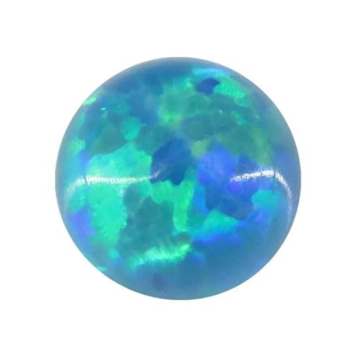 10 Stück Opal lose Perlen Steine flache Basis Cabochon Schmuck gemischte synthetische Edelsteine Stein runde mehrfarbige Opale-OP36-4,0 mm 10 Stück von GVEKJ
