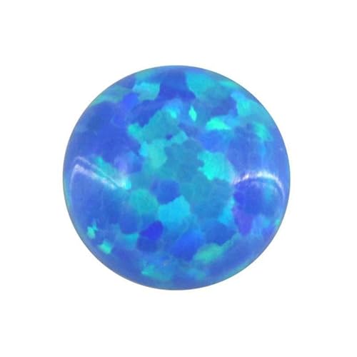 10 Stück Opal lose Perlen Steine flache Basis Cabochon Schmuck gemischte synthetische erstellte Edelsteine Stein runde mehrfarbige Opale-OP05-7mm 10 Stück von GVEKJ
