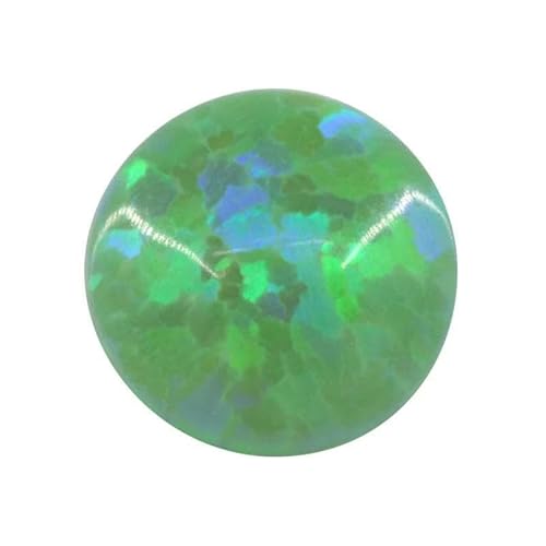 10 Stück Opal lose Perlen Steine flache Basis Cabochon Schmuck gemischte synthetische erstellte Edelsteine Stein runde mehrfarbige Opale-OP11-3,0 mm 10 Stück von GVEKJ