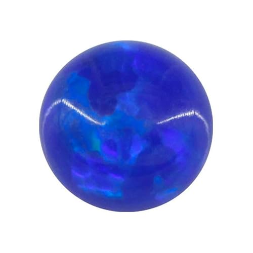 10 Stück Opal lose Perlen Steine flache Basis Cabochon Schmuck gemischte synthetische erstellte Edelsteine Stein runde mehrfarbige Opale-OP50-5mm 10 Stück von GVEKJ