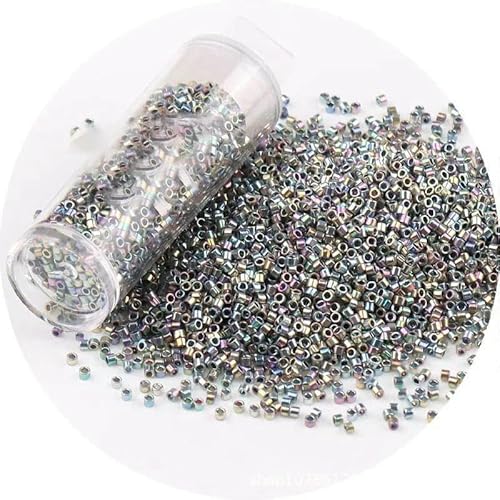 10 g/Tube, 1,3 x 1,6 mm, generische japanische Glasperlen in Metallic-Farbe, 11/0, lose Abstandsperlen für die Schmuckherstellung, DIY-Nähen, 56, 10 g, 1,6 mm, Tube 10 g/Tube, 1,3 x 1,6 mm, generische japanische Glasperlen in Metallic-Farbe, 11/0, lose Abstandsperlen für die Schmuckherstellung, DIY-Nähen, 56, 10 g, 1,6 mm, Tube von GVEKJ