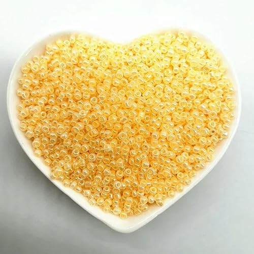 1000 Stück (15 g) 2 mm Effekt des Creme-Charms, tschechische Glasperlen, DIY-Armband, Halskette, Perlen für die Schmuckherstellung, Zubehör-10 von GVEKJ