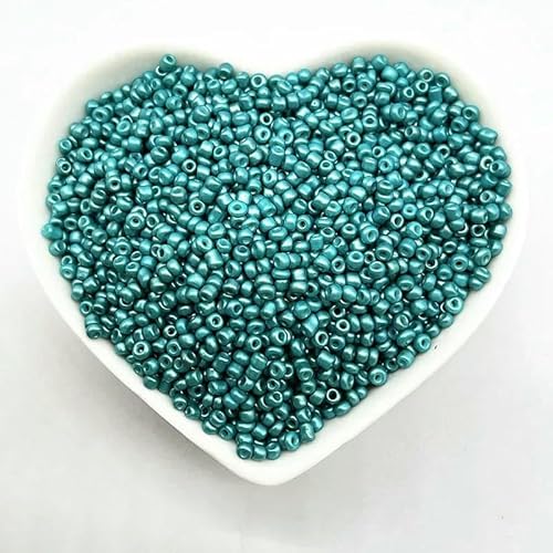 15 g, 3,0 mm, Effekt des Lacks, der Charms aus tschechischen Glasperlen backt, DIY-Armbandperlen für die Schmuckherstellung, Zubehör-32–3,0 mm (15 g) von GVEKJ