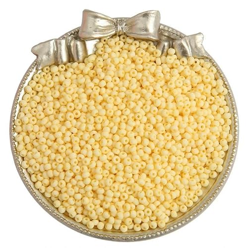 2/3/4,0 mm matte Glasperlen in Makronenfarbe, gleichmäßige runde Abstandsperlen für DIY-Bastelarmbänder, Ohrringe, handgefertigte Schmuckherstellung, 03–4,0 mm, 160 Stück von GVEKJ