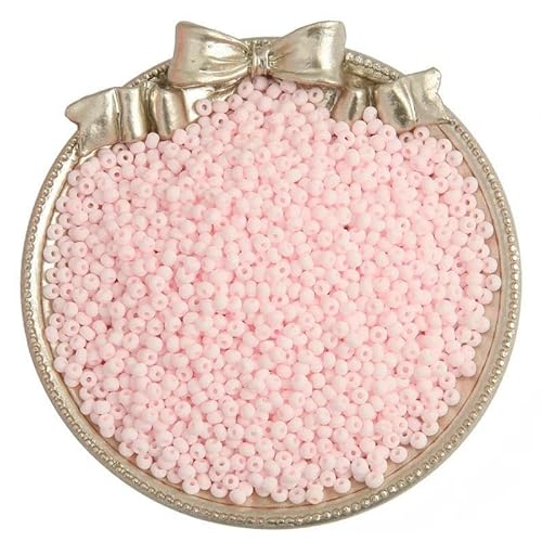 2/3/4,0 mm matte Glasperlen in Makronenfarbe, gleichmäßige runde Abstandsperlen für DIY-Bastelarmbänder, Ohrringe, handgefertigte Schmuckherstellung, 05–4,0 mm, 160 Stück von GVEKJ