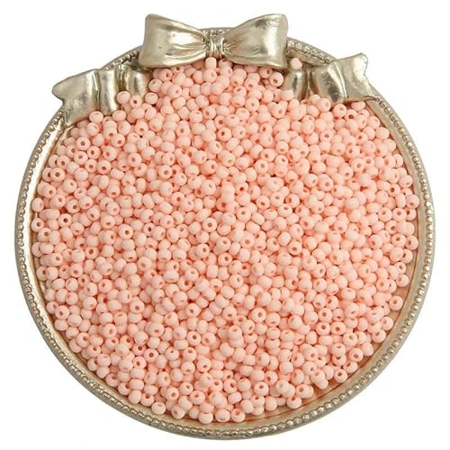 2/3/4,0 mm matte Glasperlen in Makronenfarbe, gleichmäßige runde Abstandsperlen für DIY-Bastelarmbänder, Ohrringe, handgefertigte Schmuckherstellung, 08–4,0 mm, 160 Stück von GVEKJ