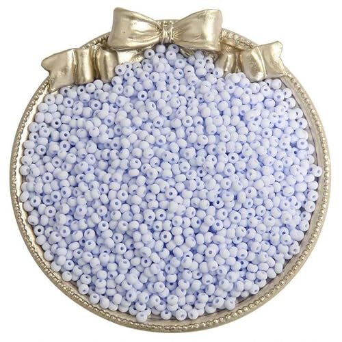 2/3/4,0 mm matte Makronenfarbene Glasperlen, gleichmäßige runde Abstandsperlen für DIY-Bastelarmbänder, Ohrringe, handgefertigte Schmuckherstellung, 16–2 mm, 1300 Stück von GVEKJ