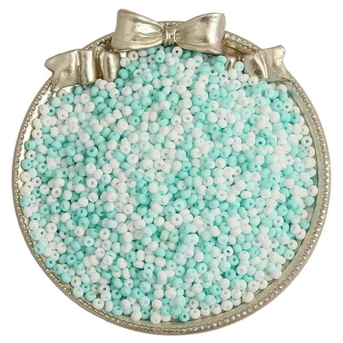 2/3/4,0 mm matte Makronenfarbene Glasperlen, gleichmäßige runde Abstandsperlen für DIY-Bastelarmbänder, Ohrringe, handgefertigte Schmuckherstellung, 24–3,0 mm, 660 Stück von GVEKJ