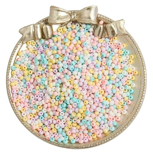 2/3/4,0 mm matte Makronenfarbene Glasperlen, gleichmäßige runde Abstandsperlen für DIY-Bastelarmbänder, Ohrringe, handgefertigte Schmuckherstellung, 29–3,0 mm, 660 Stück von GVEKJ