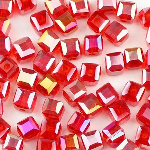 2 3 4 6 8 mm quadratische österreichische Kristallperlen, quadratische Glasperlen, lose Abstandsperlen für Schmuck, Armbänder, Halsketten, DIY-Rot, 3,0 mm, 100 Stück, 1 Packung 2 3 4 6 8 mm quadratische österreichische Kristallperlen, quadratische Glasperlen, lose Abstandsperlen für Schmuck, Armbänder, Halsketten, DIY-Rot, 3,0 mm, 100 Stück, 1 Packung von GVEKJ