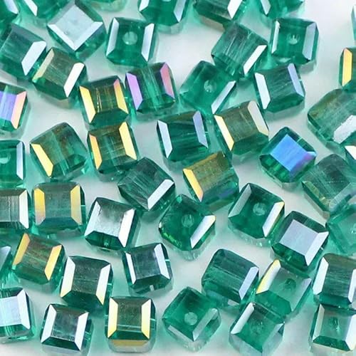 2 3 4 6 8 mm quadratische österreichische Kristallperlen, quadratische lose Glas-Abstandsperlen für Schmuck, Armbänder, Halsketten, DIY-Malachitgrün, 6 mm, 50 Stück, 1 Packung 2 3 4 6 8 mm quadratische österreichische Kristallperlen, quadratische lose Glas-Abstandsperlen für Schmuck, Armbänder, Halsketten, DIY-Malachitgrün, 6 mm, 50 Stück, 1 Packung von GVEKJ