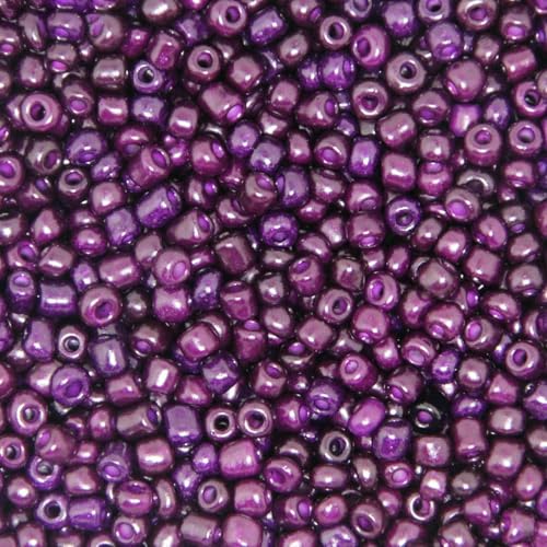 2 mm, 3,0 mm, 4,0 mm, einfarbig, tschechische Glasperlen, Abstandshalter, österreichischer Kristall, runde Perlen für Kinder, Schmuck, DIY-Zubehör, einfarbig, tiefviolett, 2 mm, 800 Stück von GVEKJ