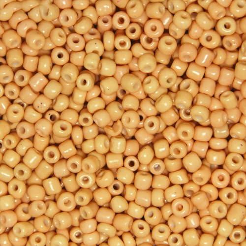 2 mm, 3,0 mm, 4,0 mm, einfarbig, tschechische Glasperlen, österreichischer Kristall, runde Perlen für Kinder, Schmuck, DIY-Zubehörherstellung, einfarbig, hellpfirsichfarben, 3,0 mm, 300 Stück von GVEKJ
