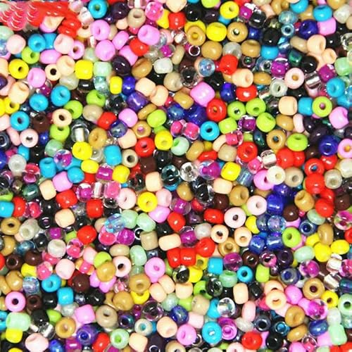 2 mm, 3,0 mm, 4,0 mm, weiß, mehrfarbig, tschechische Glasperlen, Abstandshalter, österreichischer Kristall, runde Perlen für Kinder, Schmuck, DIY-Zubehör, gemischt, 3,0 mm, 300 Stück von GVEKJ