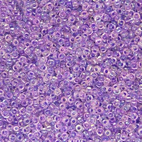 2 mm, 3,0 mm, 4,0 mm, weiß, mehrfarbig, tschechische Glasperlen, österreichischer Kristall, runde Perlen für Kinder, Schmuck, DIY-Zubehör, lila ab, 4,0 mm, 100 Stück von GVEKJ