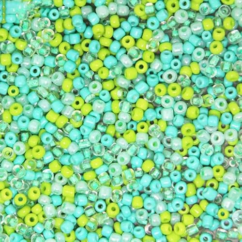 2 mm, 3,0 mm, 4,0 mm, weiß, mehrfarbig, tschechische Glasperlen, österreichischer Kristall, runde Perlen für Kinder, Schmuck, DIY-Zubehör, türkis, mehrfarbig, 4,0 mm, 100 Stück von GVEKJ