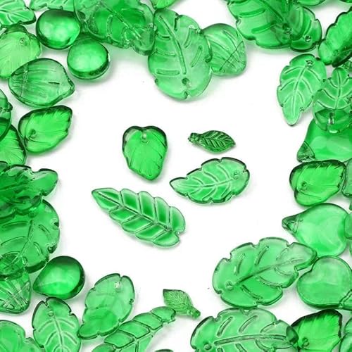 20 Stück/Los Lampwork-Kristallperlen, tschechisches Glas, gemischte Blätter, Perlen für die Schmuckherstellung, DIY-Armband, Halskette, Ohrringe, Zubehör, gemischt, 20 Stück 20 Stück/Los Lampwork-Kristallperlen, tschechisches Glas, gemischte Blätter, Perlen für die Schmuckherstellung, DIY-Armband, Halskette, Ohrringe, Zubehör, gemischt, 20 Stück von GVEKJ