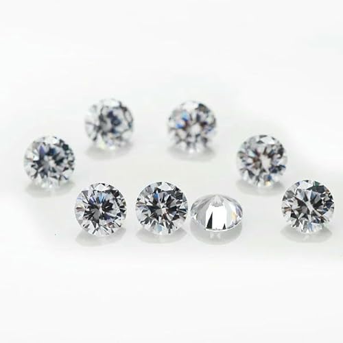 2000 Stück, Größe 0,7 mm ~ 3,0 mm, 5A, runder weißer Zirkonia-Stein, loser CZ-Synthetik-Edelstein zur Schmuckherstellung, 1,8 mm, 2000 Stück 2000 Stück, Größe 0,7 mm ~ 3,0 mm, 5A, runder weißer Zirkonia-Stein, loser CZ-Synthetik-Edelstein zur Schmuckherstellung, 1,8 mm, 2000 Stück von GVEKJ
