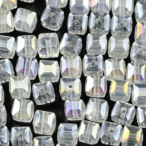 3 4 6 8 mm quadratische österreichische Kristallperlen, quadratische Glasperlen, lose Abstandsperlen für Schmuck, Armbänder, Halsketten, DIY-Weiß, 3,0 mm, 100 Stück, 1 Packung 3 4 6 8 mm quadratische österreichische Kristallperlen, quadratische Glasperlen, lose Abstandsperlen für Schmuck, Armbänder, Halsketten, DIY-Weiß, 3,0 mm, 100 Stück, 1 Packung von GVEKJ