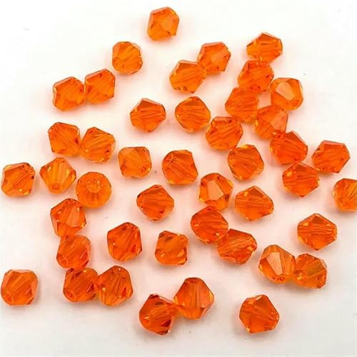 3 4 6 mm doppelkegelige österreichische Kristallperlen zur Schmuckherstellung, mehrfarbige facettierte Glas-Abstandsperlen für DIY-Zubehör – z07 – 4,0 mm (ca. 90 Stück) von GVEKJ