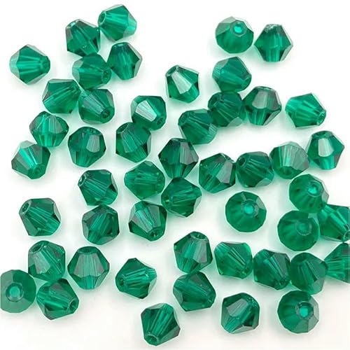 3 4 6 mm doppelkegelige österreichische Kristallperlen zur Schmuckherstellung, mehrfarbige facettierte Glas-Abstandsperlen für DIY-Zubehör – z17 – 4,0 mm (ca. 90 Stück) von GVEKJ