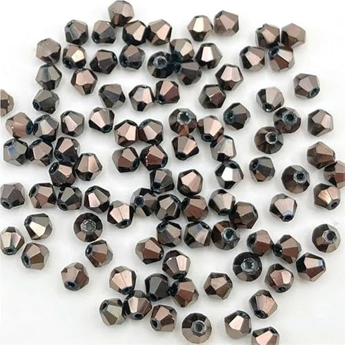 3 4 6 mm doppelkegelige österreichische Kristallperlen zur Schmuckherstellung, mehrfarbige facettierte Glas-Abstandsperlen für DIY-Zubehör – z31 – 3,0 mm (ca. 120 Stück) von GVEKJ