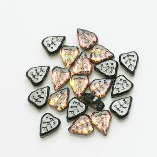 30 Teile/los Neue Blatt Glas Blütenblatt Perlen Lassen Form 8x10mm DIY Machen Kristall Ohrring Anhänger Schmuck Zubehör In bulk-BD161 von GVEKJ