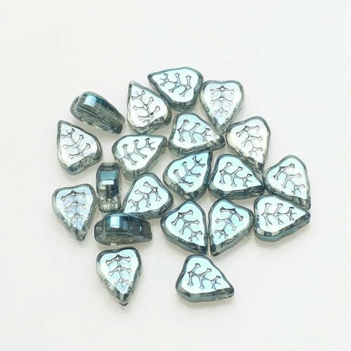 30 Teile/los Neue Blatt Glas Blütenblatt Perlen Lassen Form 8x10mm DIY Machen Kristall Ohrring Anhänger Schmuck Zubehör In bulk-CD31 von GVEKJ