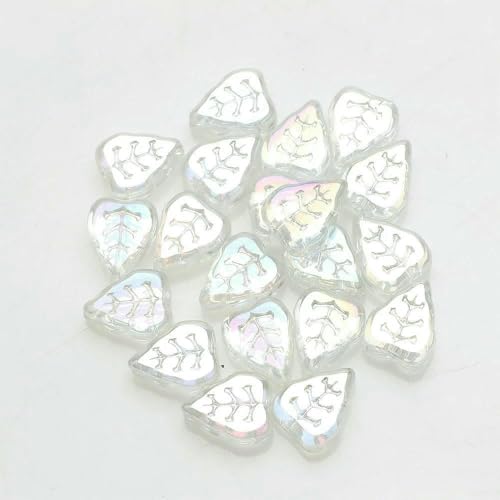 30 Teile/los Neue Blatt Glas Blütenblatt Perlen Lassen Form 8x10mm DIY Machen Kristall Ohrring Anhänger Schmuck Zubehör In bulk-HD01 von GVEKJ