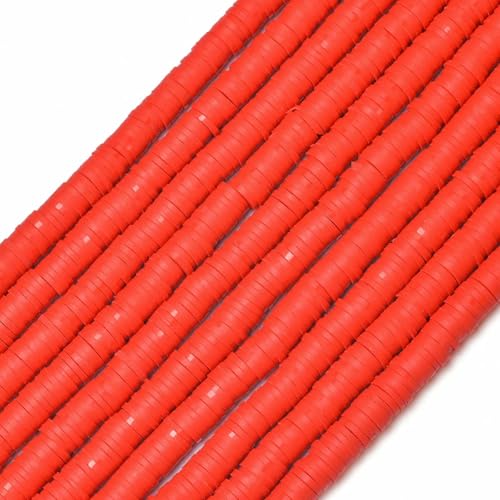 350 Stück 6 mm flache runde Polymer-Tonperlen, lose Abstandsperlen für die Schmuckherstellung, DIY-Handarbeiten, Armbänder, Halsketten, Ohrringe, H8728-22, 350 Stück x 2 von GVEKJ