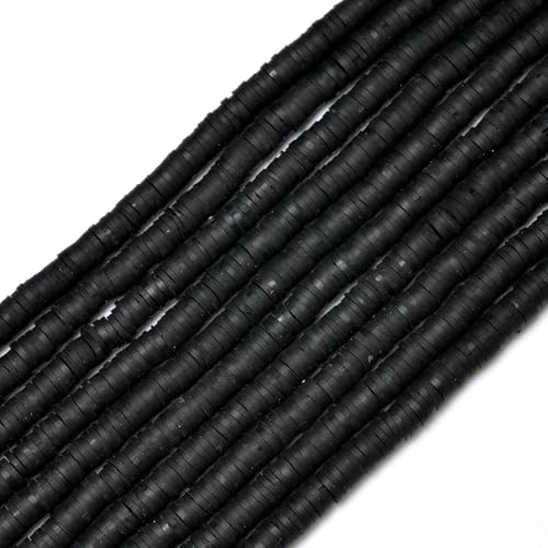 350 Stück 6 mm flache runde Polymer-Tonperlen, lose Abstandsperlen für die Schmuckherstellung, DIY-Handarbeiten, Armbänder, Halsketten, Ohrringe, H8728-25, 350 Stück x 3 von GVEKJ